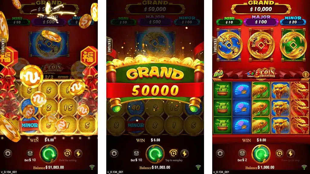 3 Coins In999Lottery Bonus